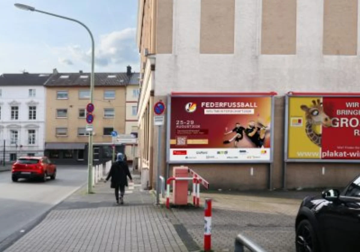 Weltklasse in Hagen. Draußen sichtbar.